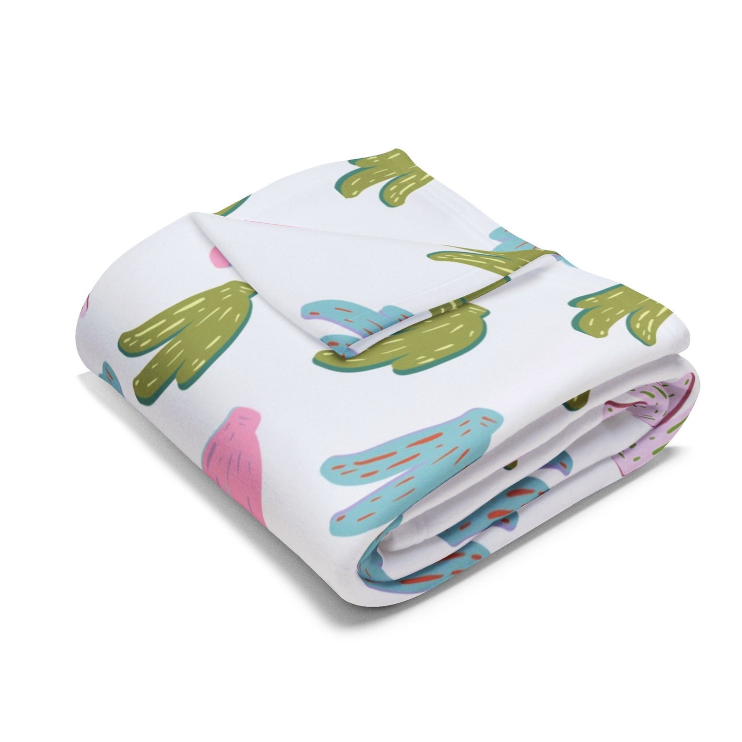 Fleece Blanket - Rainbow Banana Design