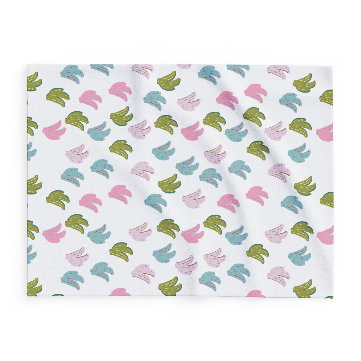 Fleece Blanket - Rainbow Banana Design