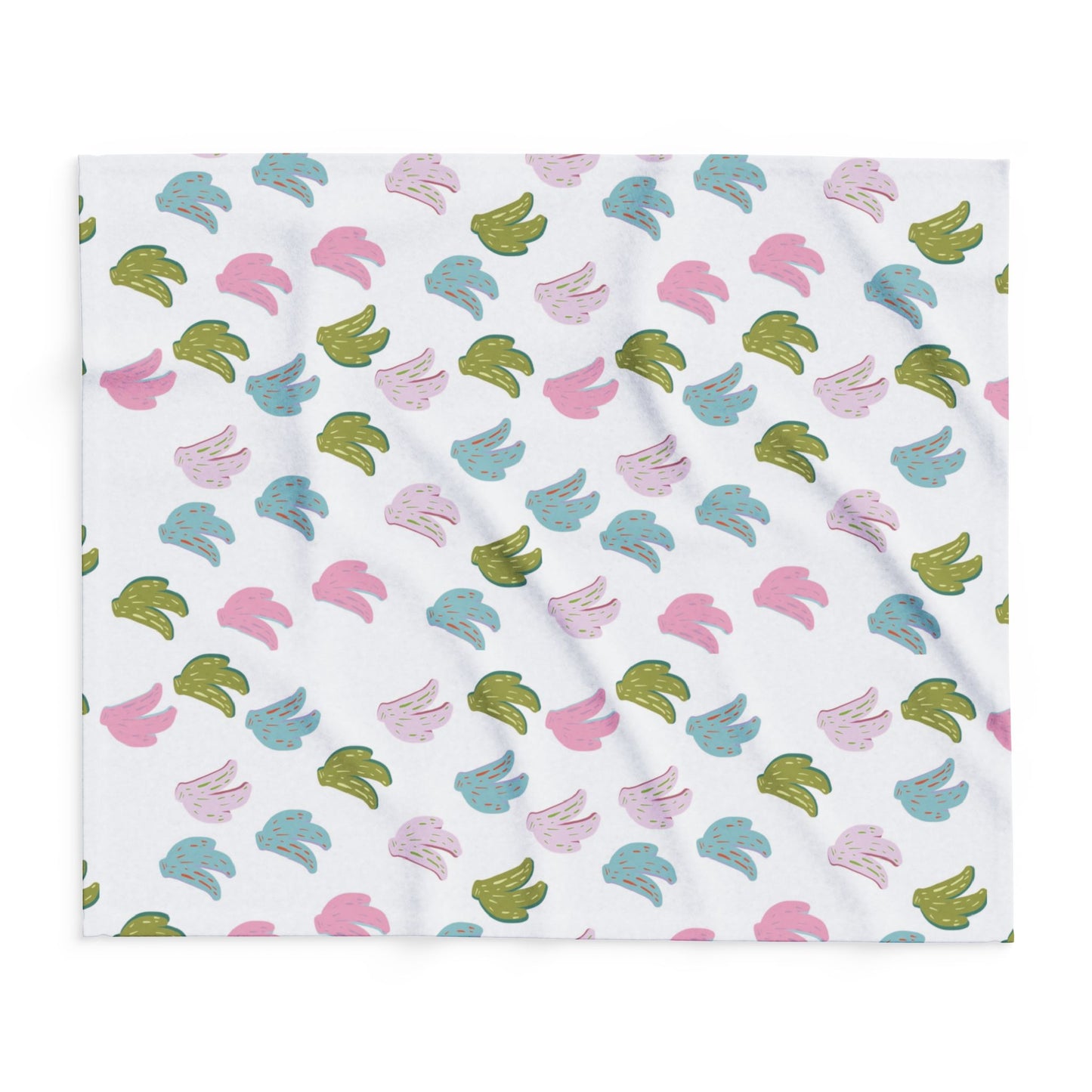 Fleece Blanket - Rainbow Banana Design