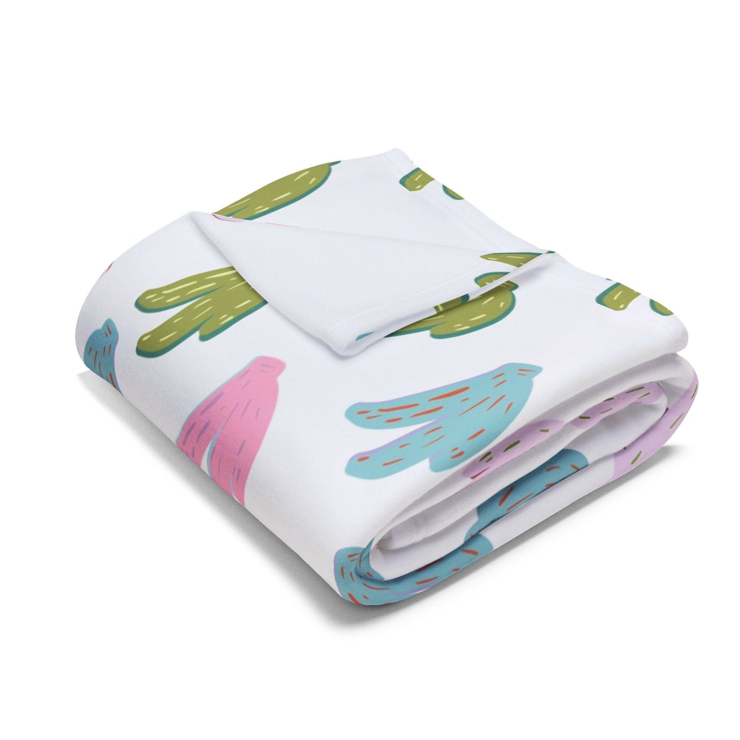 Fleece Blanket - Rainbow Banana Design