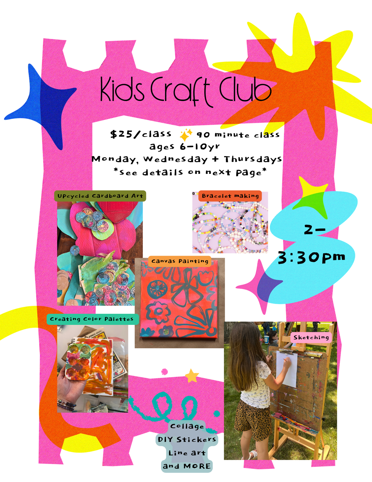 Kids Craft Club Registration
