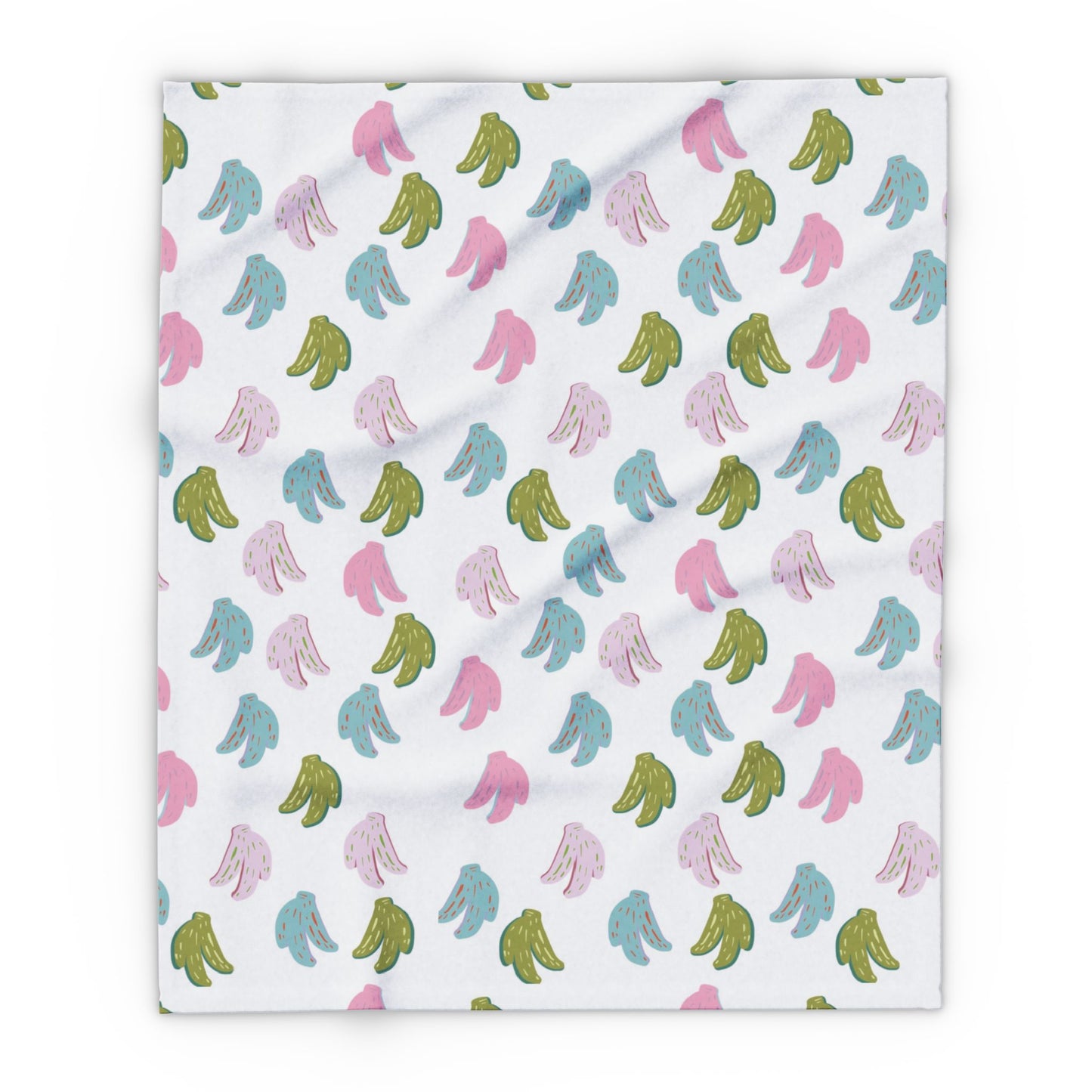 Fleece Blanket - Rainbow Banana Design